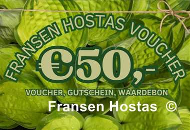 Hosta Fransen Hostas Voucher 50 Euro